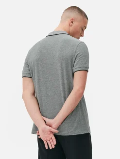 Poloshirt Met Birdseyemotief