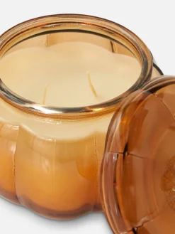 Pompoenvormige Kaars Met Deksel