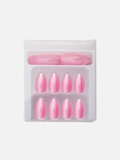 PS... Geglazuurde Puntige Kunstnagels