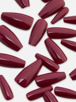 PS... Glanzende Spitse Kunstnagels Stiletto