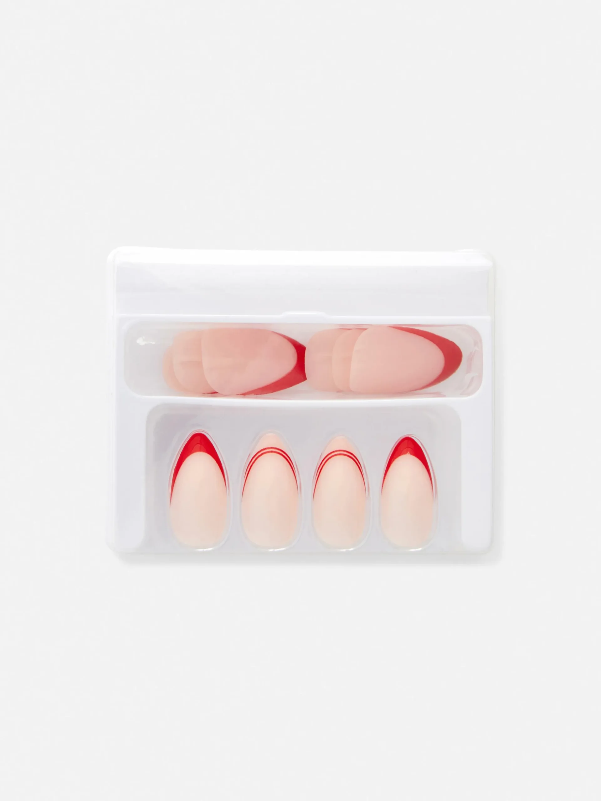 PS... Puntige Kunstnagels Met Contrasterende Tip