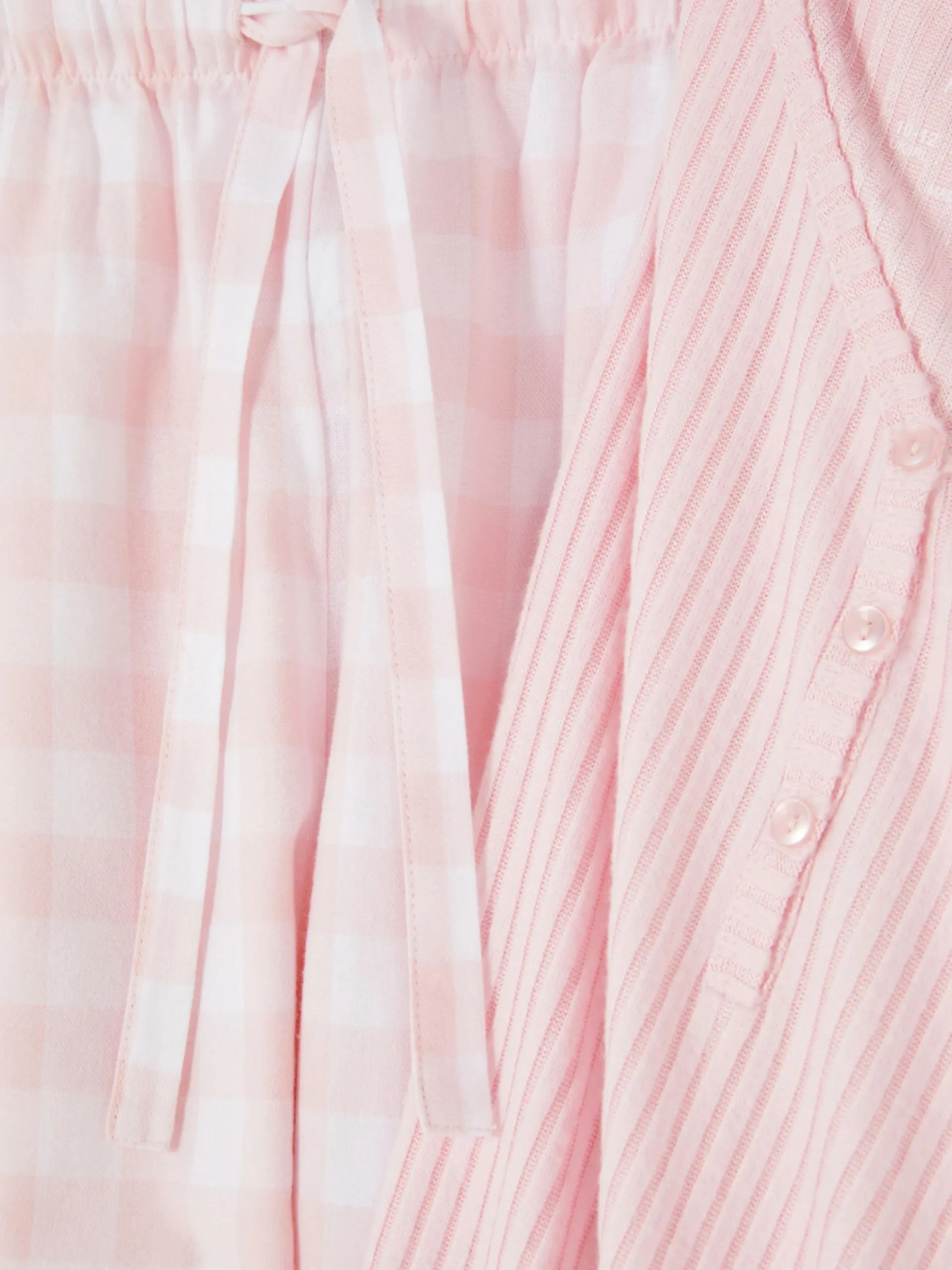 Pyjama Met Henley-shirt En Broek Met Patroon