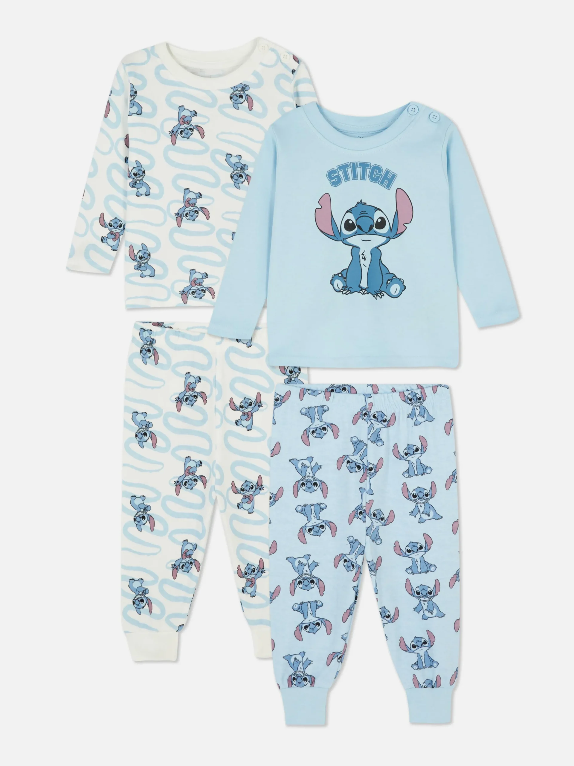 Pyjama Met Lange Mouwen Disney's Stitch, Set Van 2