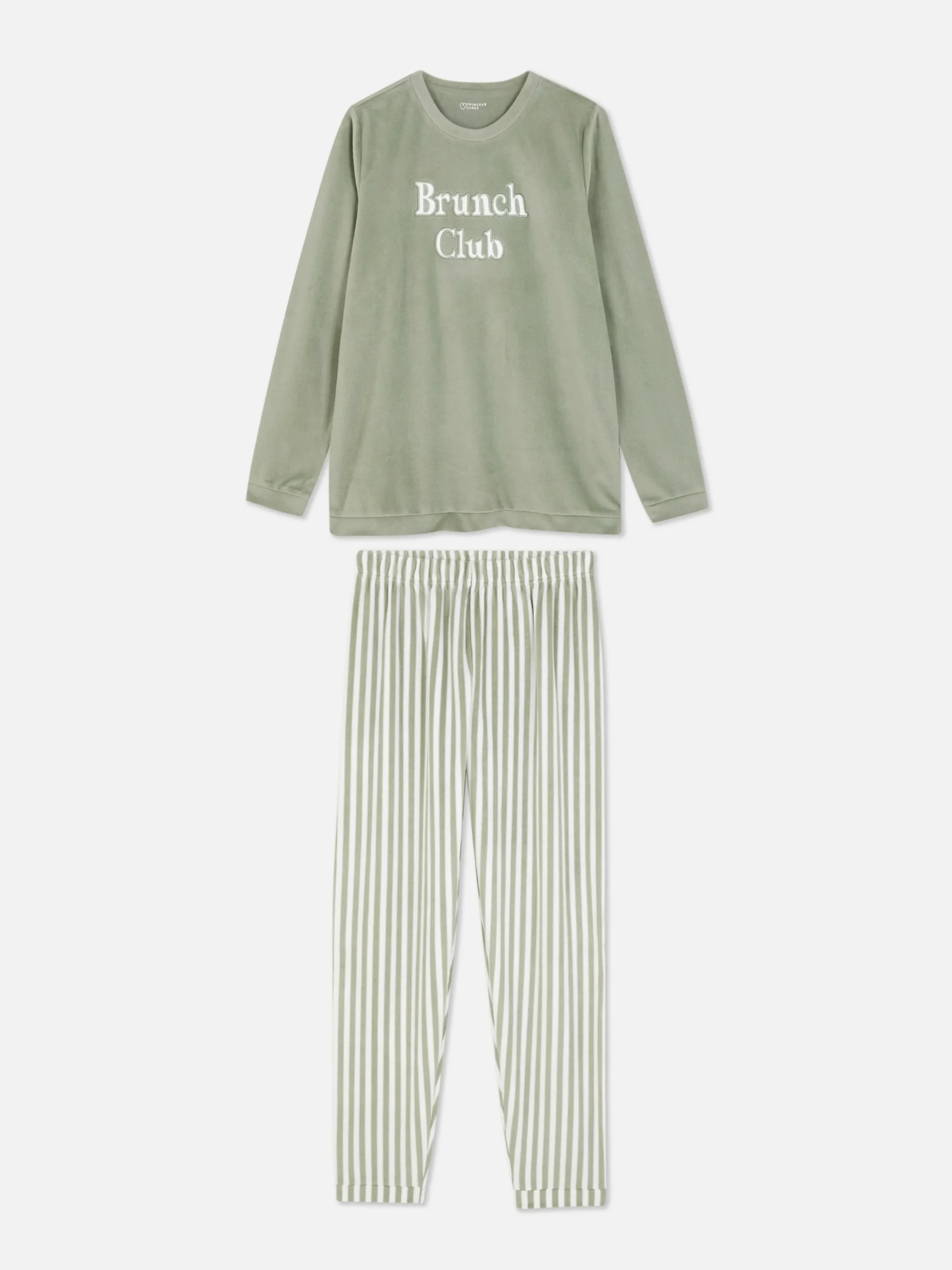 Pyjama Met Tekst En Lange Mouwen