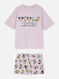 Pyjama Met T-shirt En Korte Broek Disney