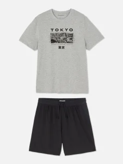 Pyjama Met T-shirt En Korte Broek Tokyo