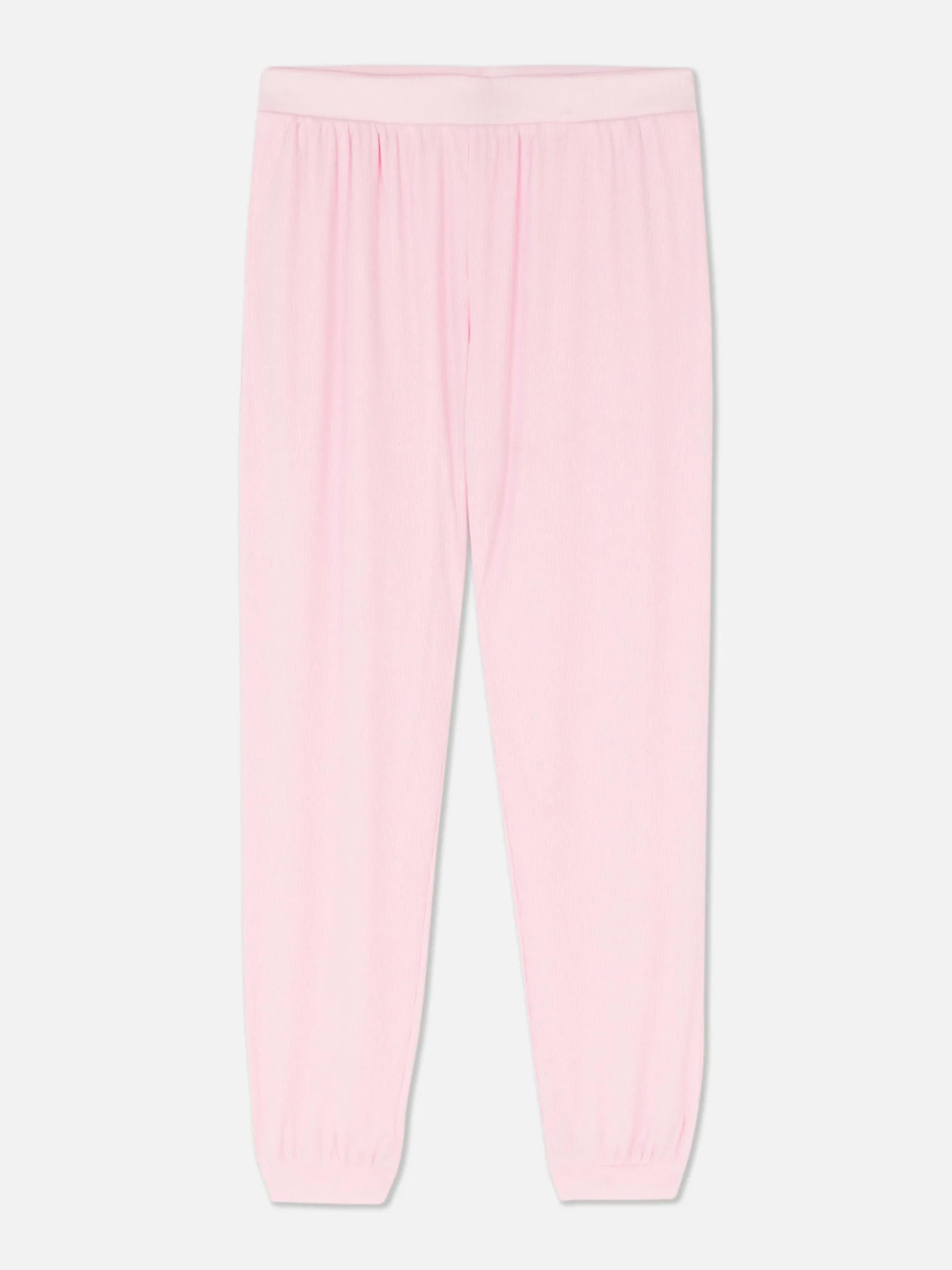 Pyjamabroek Met Geribde Enkelboorden