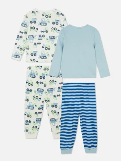 Pyjama's Met Lange Mouwen, Gemengd Patroon, Set Van 2
