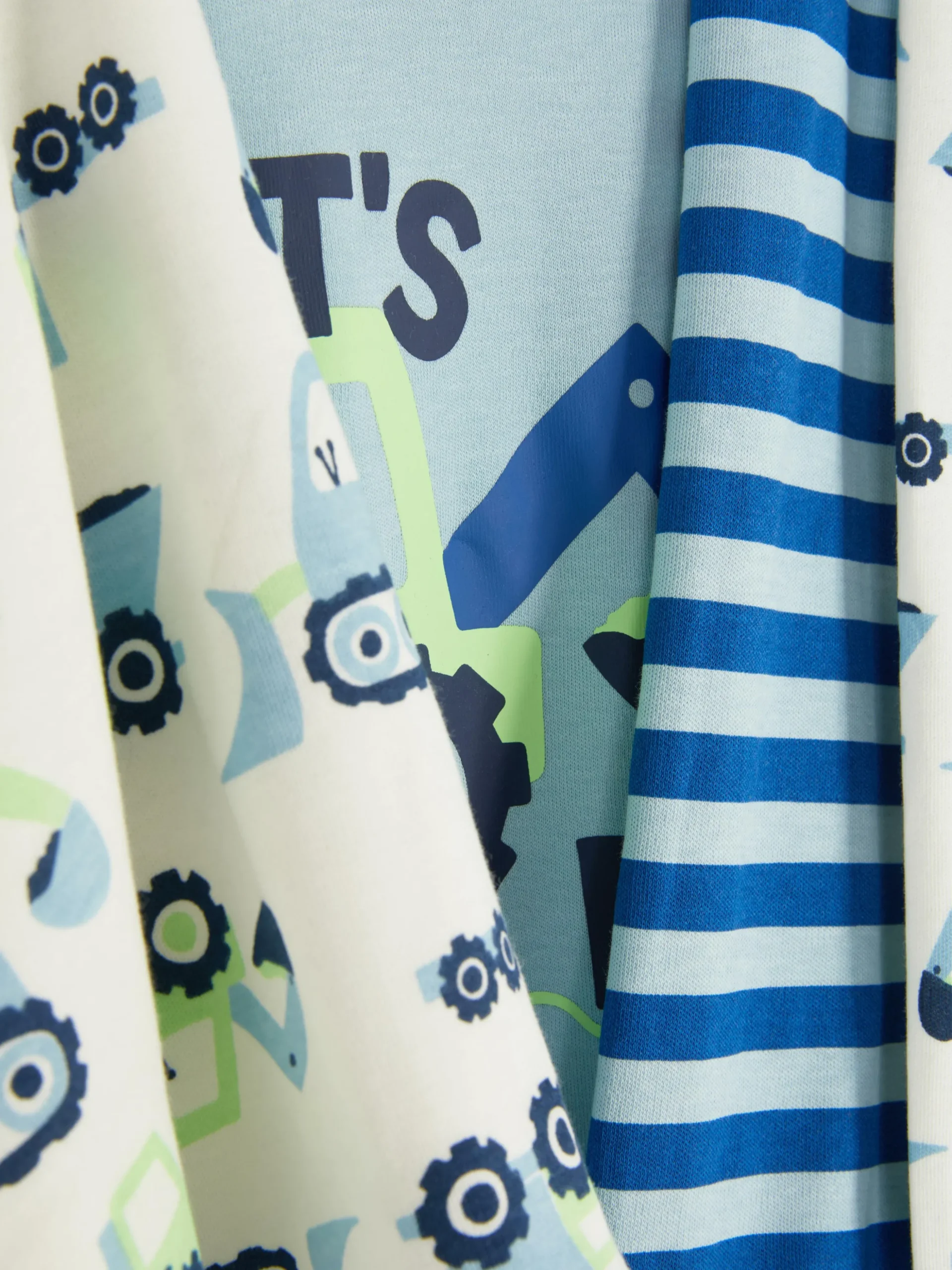 Pyjama's Met Lange Mouwen, Gemengd Patroon, Set Van 2