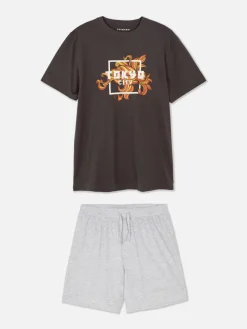 Pyjamaset Met Korte Broek En T-shirt