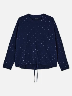 Pyjamatop Met Lange Mouwen En Sterrenhemel