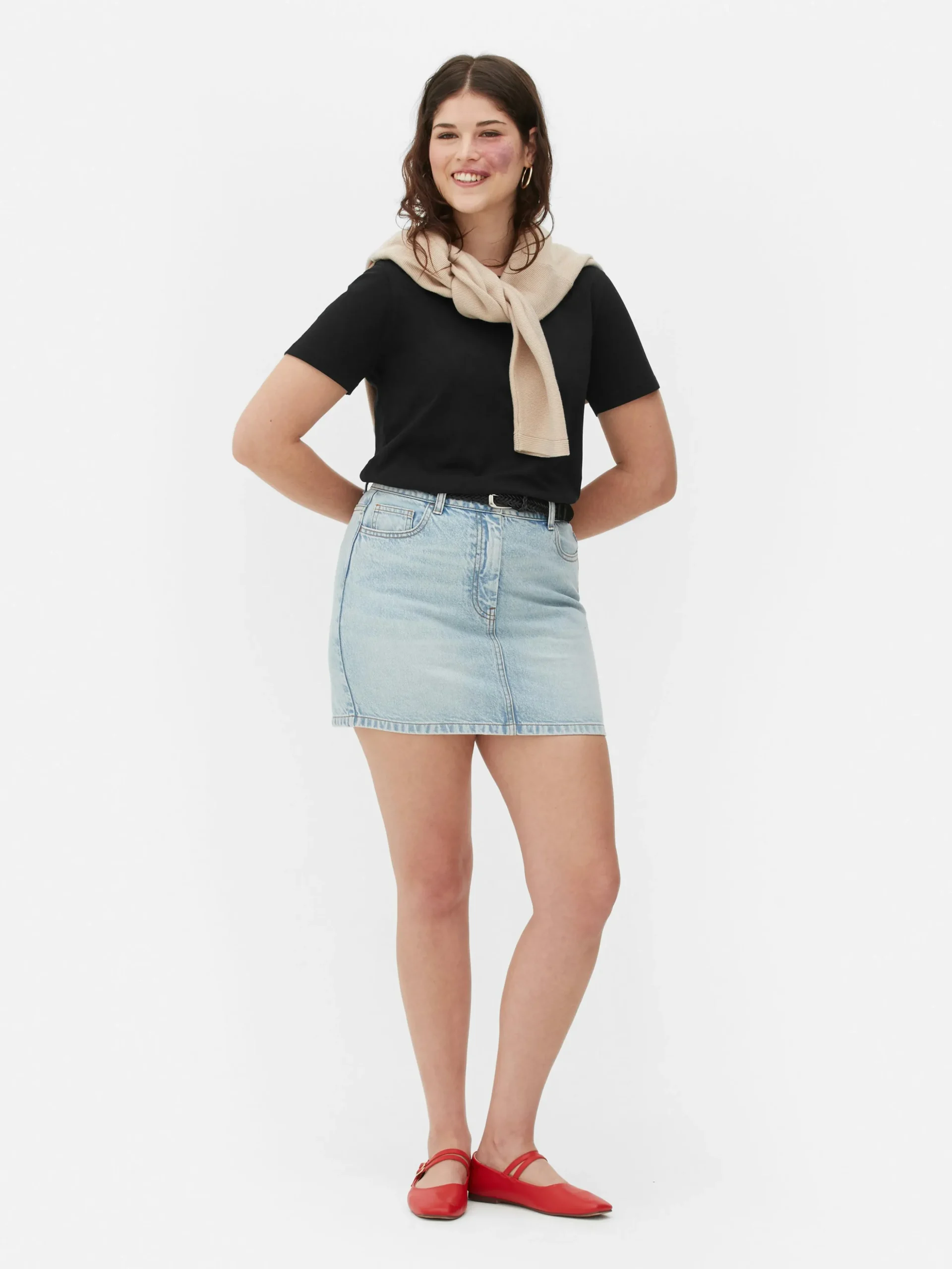 Regular Fit T-shirt Met Ronde Hals