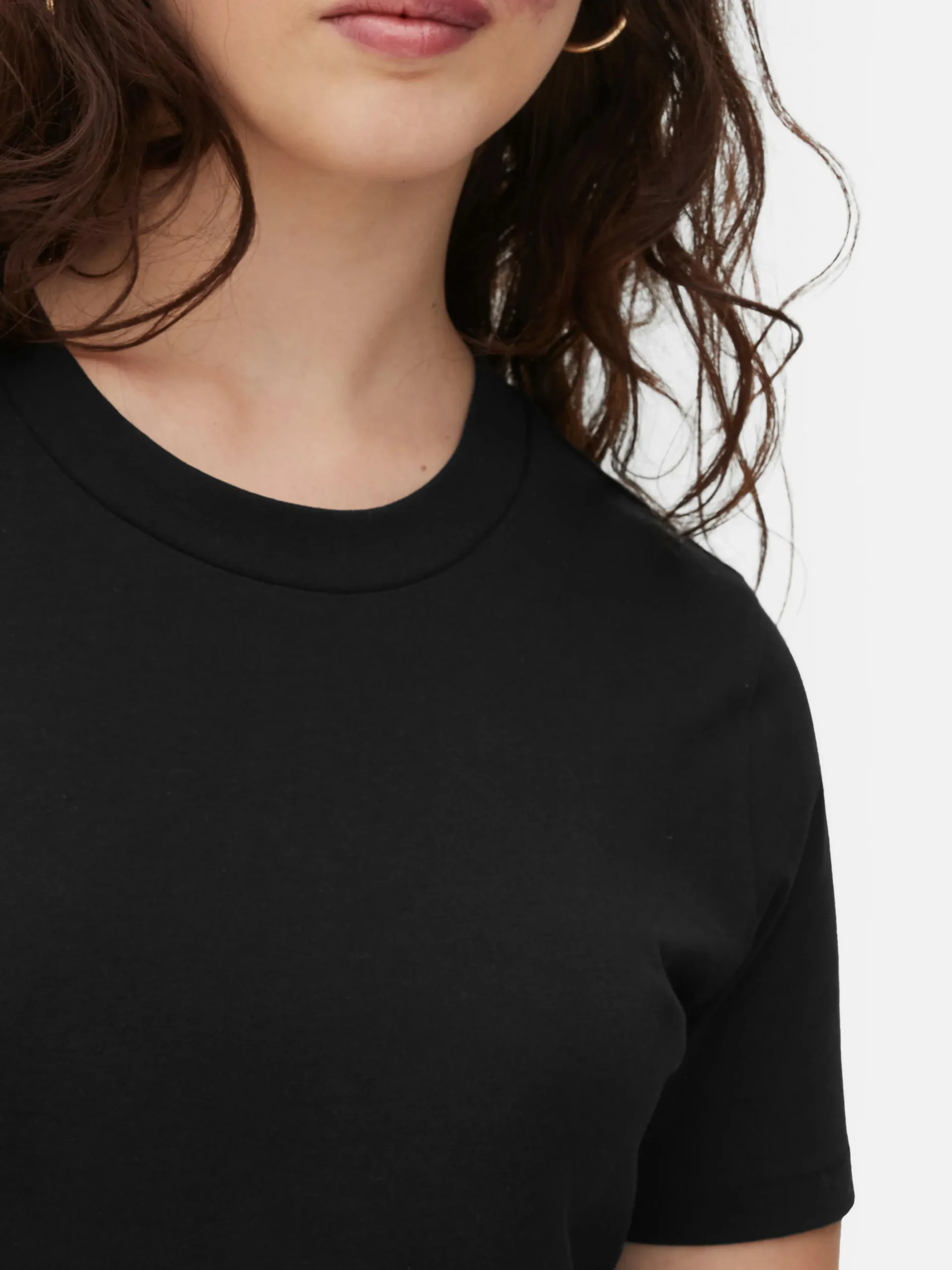 Regular Fit T-shirt Met Ronde Hals
