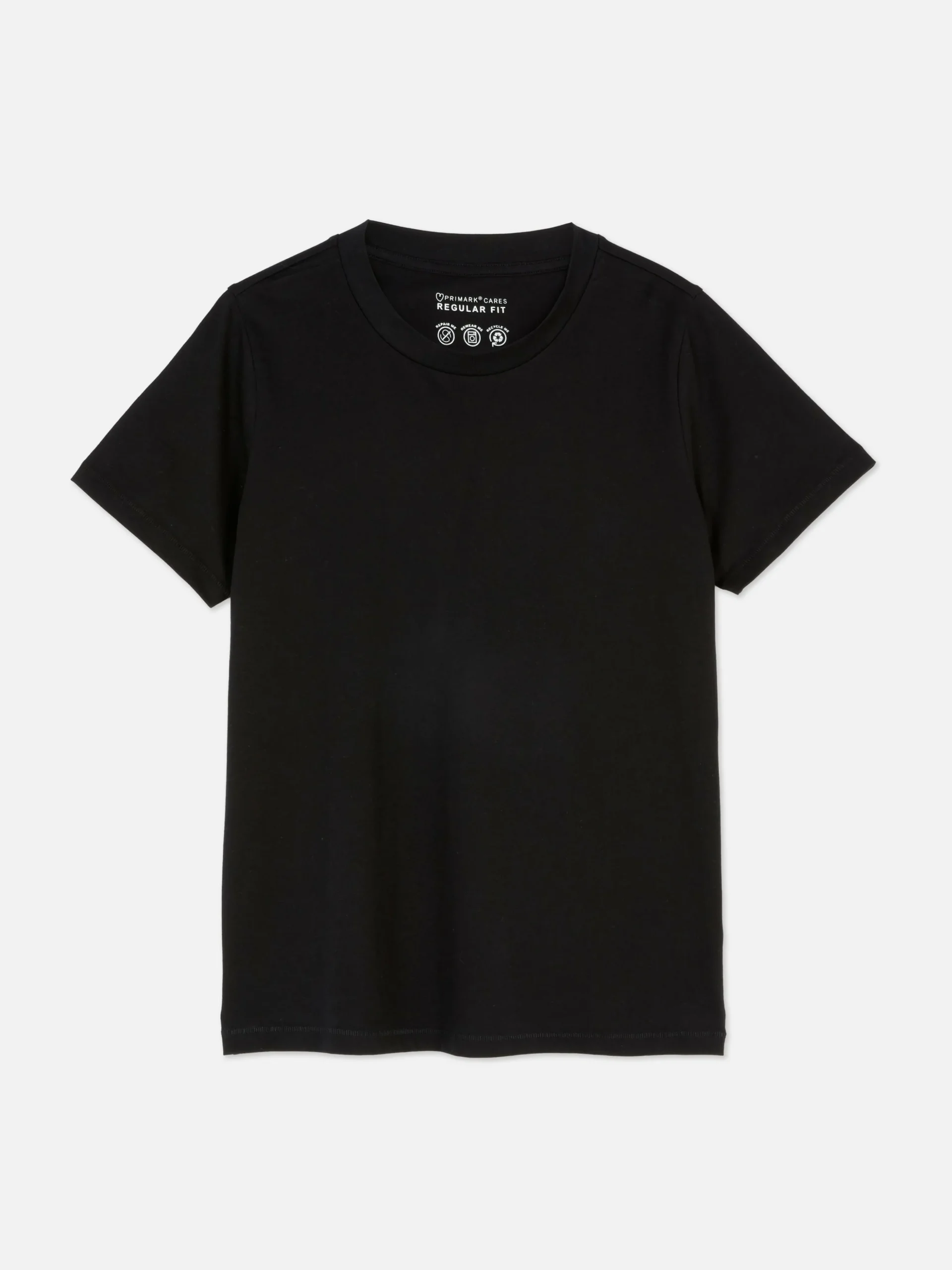 Regular Fit T-shirt Met Ronde Hals