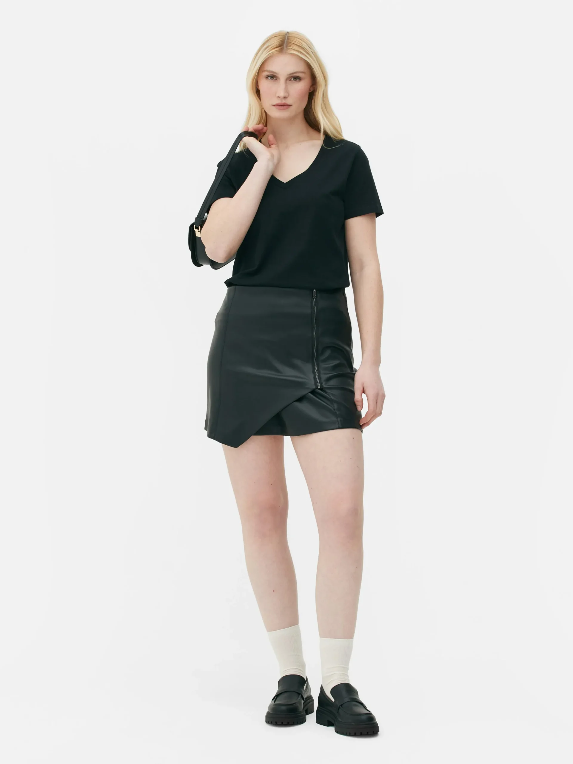 Regular Fit T-shirt Met V-hals