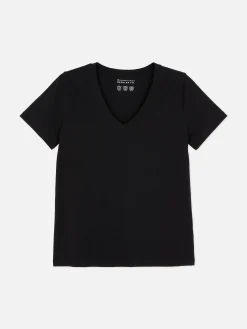 Regular Fit T-shirt Met V-hals