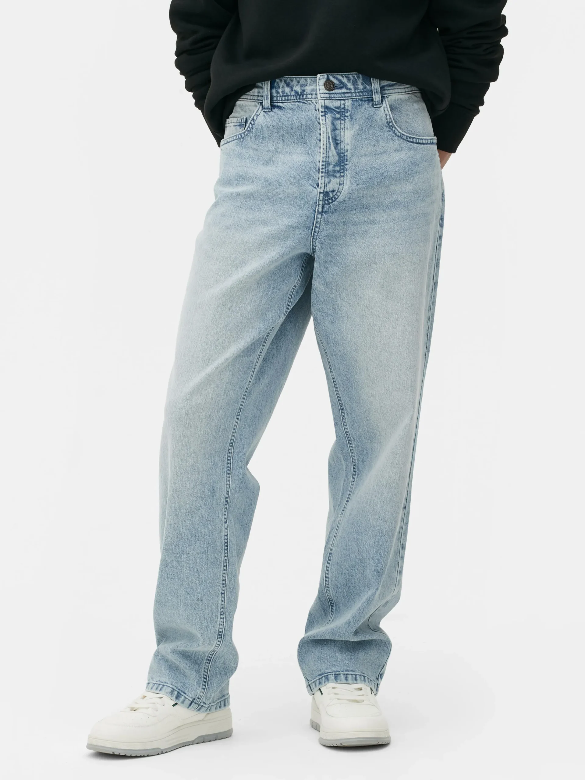 Relaxed Jeans Met Rechte Pijpen