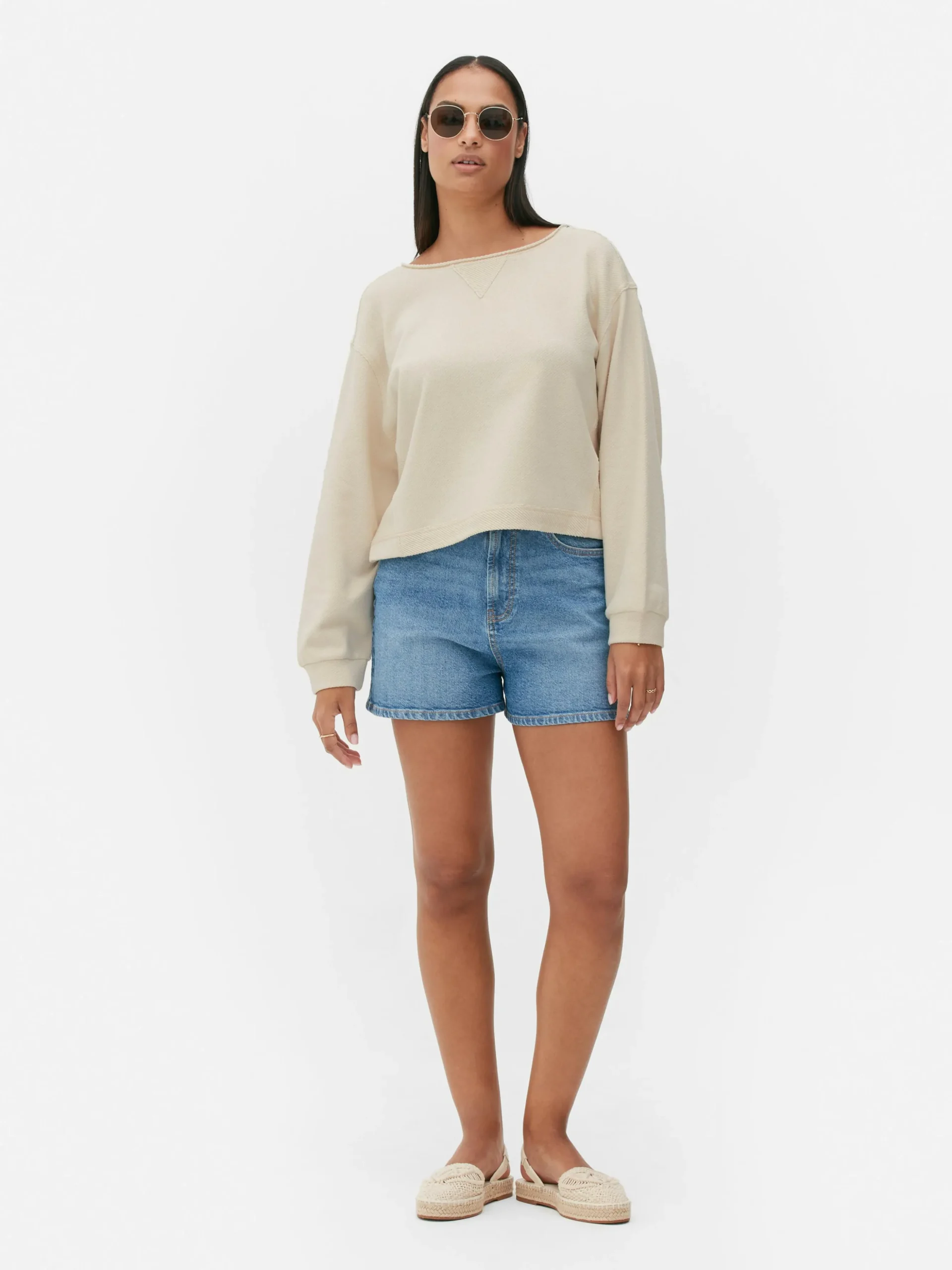 Relaxed Kort Sweatshirt