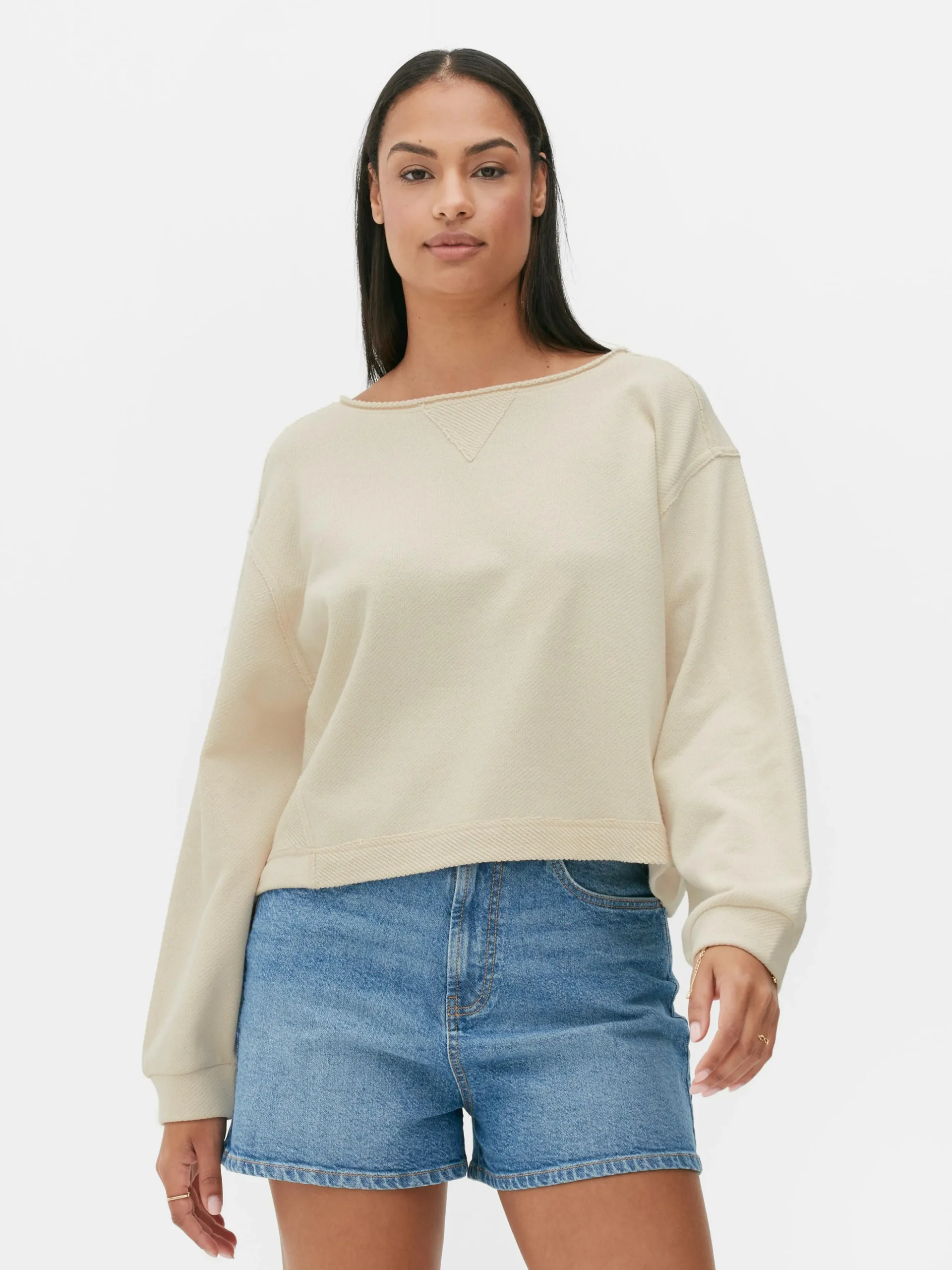 Relaxed Kort Sweatshirt