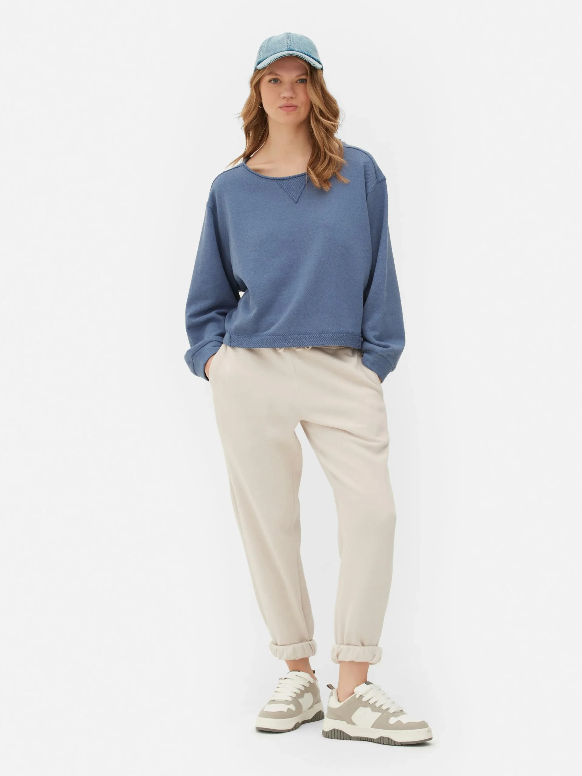Relaxed Kort Sweatshirt