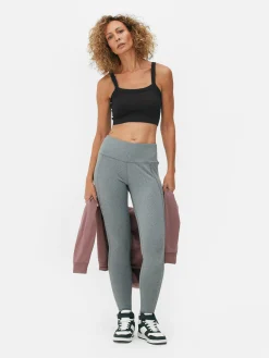Ribstoffen Korte Top Met Textuur
