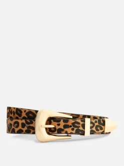 Riem Met Luipaardtextuur