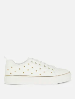 Robuuste Sneakers Met Strasstuds