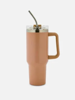 Roestvrijstalen Reismok Met Rietje 1180 Ml