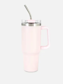 Roestvrijstalen Reismok Met Rietje 1180 Ml