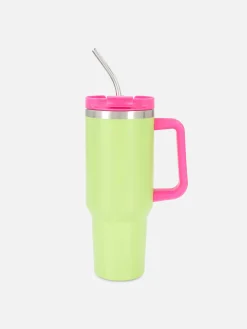 Roestvrijstalen Reismok Met Rietje 1180 Ml