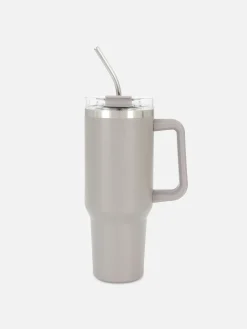 Roestvrijstalen Reismok Met Rietje 1180 Ml
