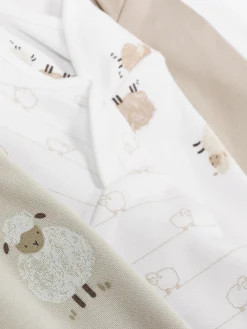 Rompertjes Met Lange Mouwen En Schapen, Set Van 5