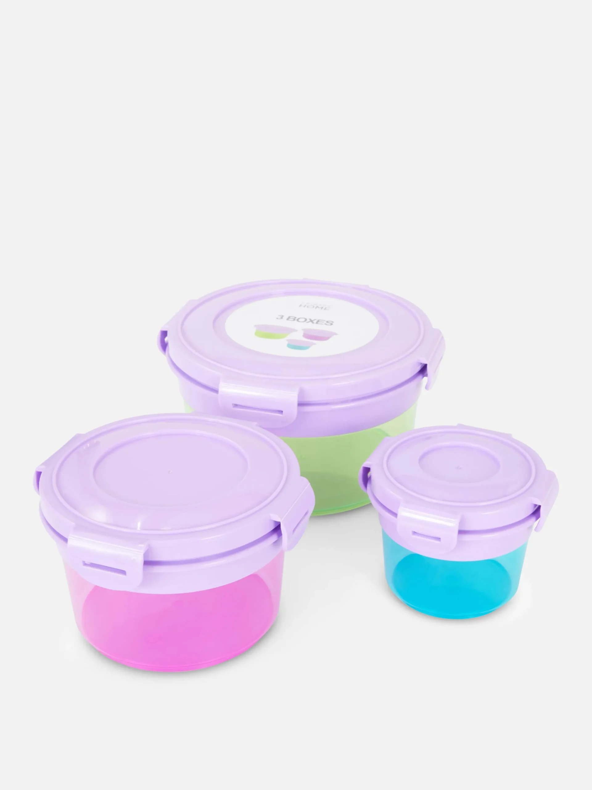 Ronde Snackdoosjes, Set Van 3