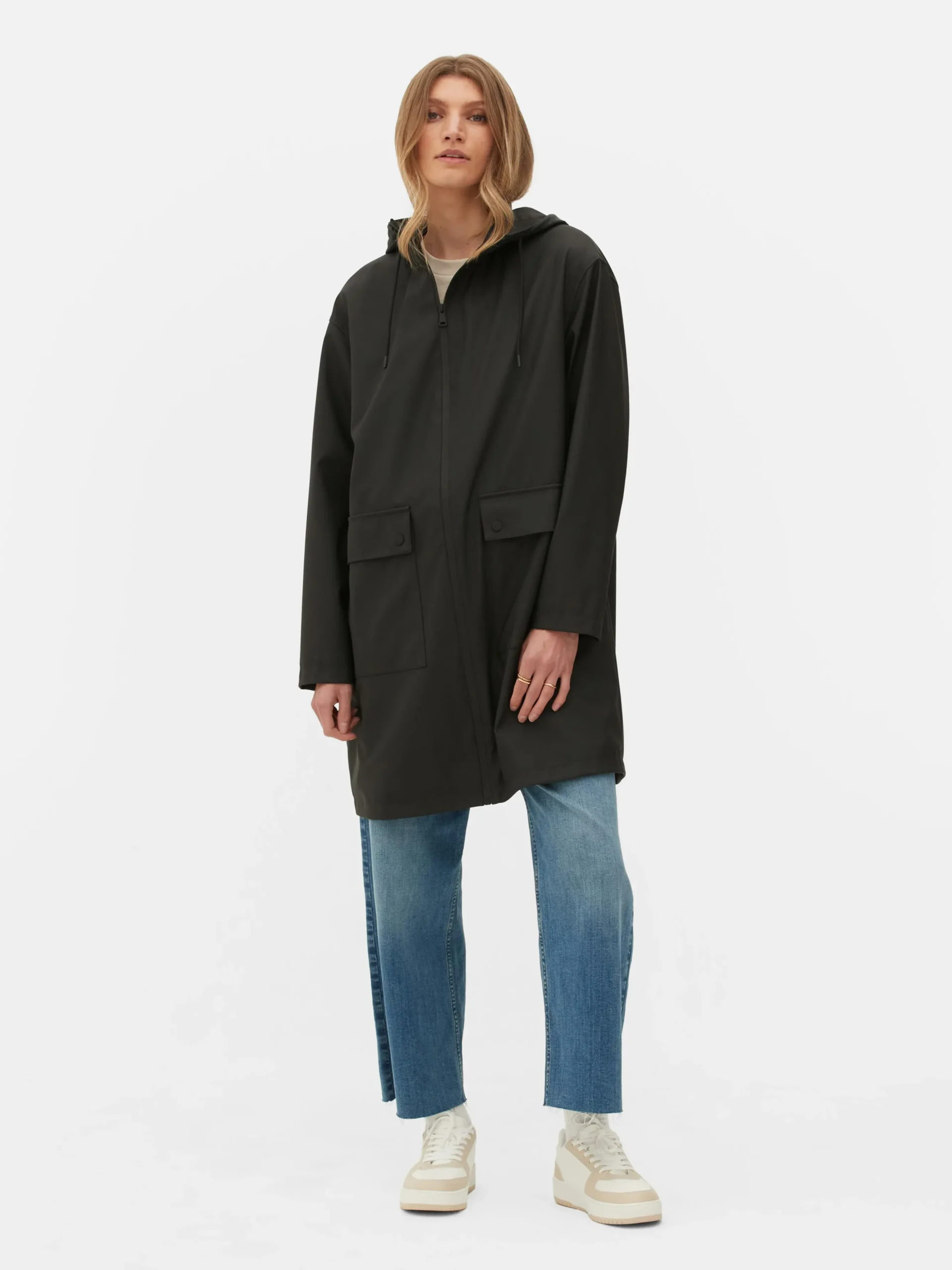 Rubberen Regenjas Met Capuchon