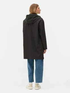 Rubberen Regenjas Met Capuchon