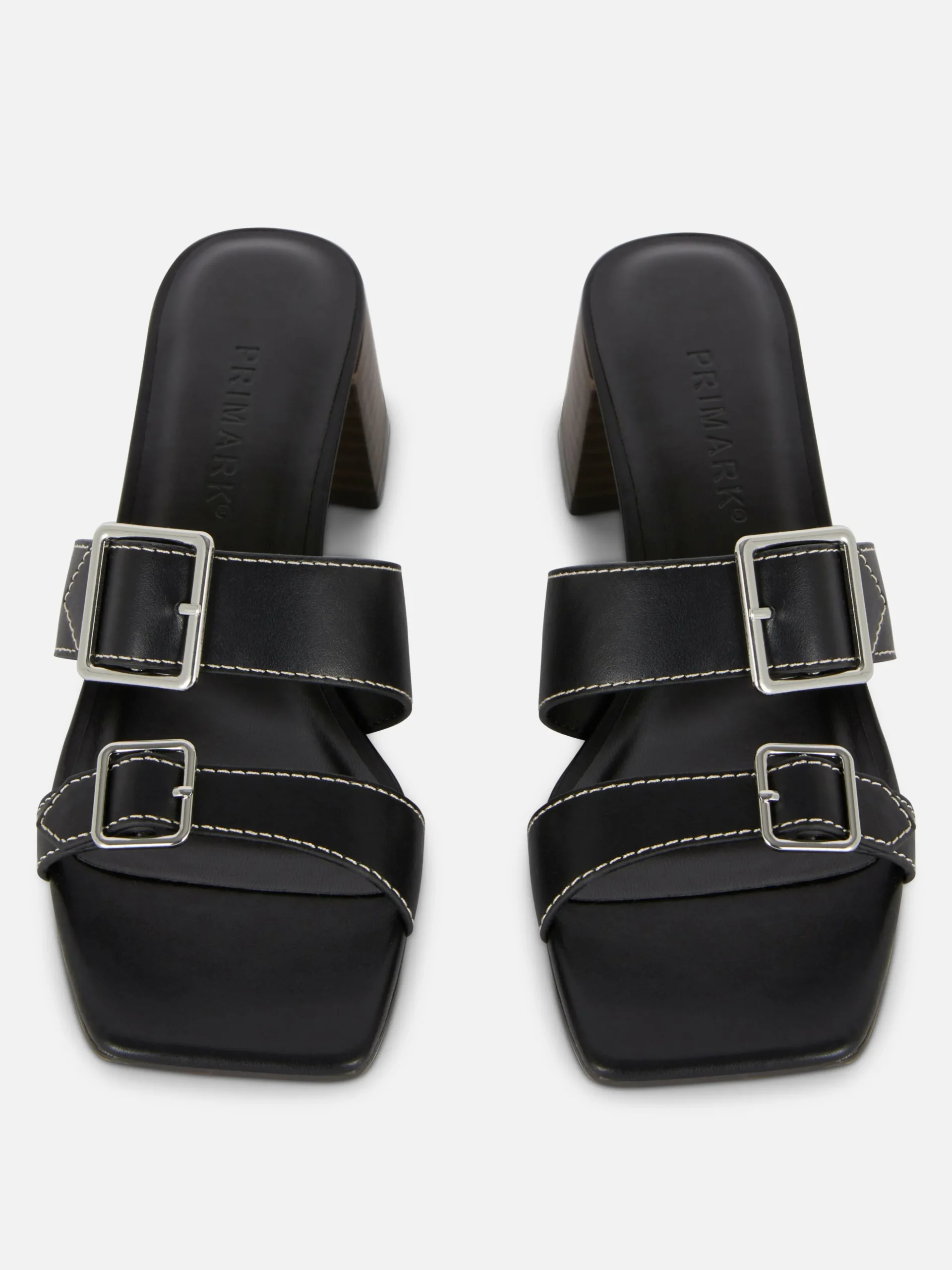 Sandalen Met Gespen En Blokhak