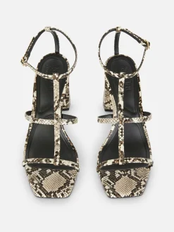 Sandalen Met T-bandje En Blokhak Rita Ora