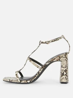 Sandalen Met T-bandje En Blokhak Rita Ora