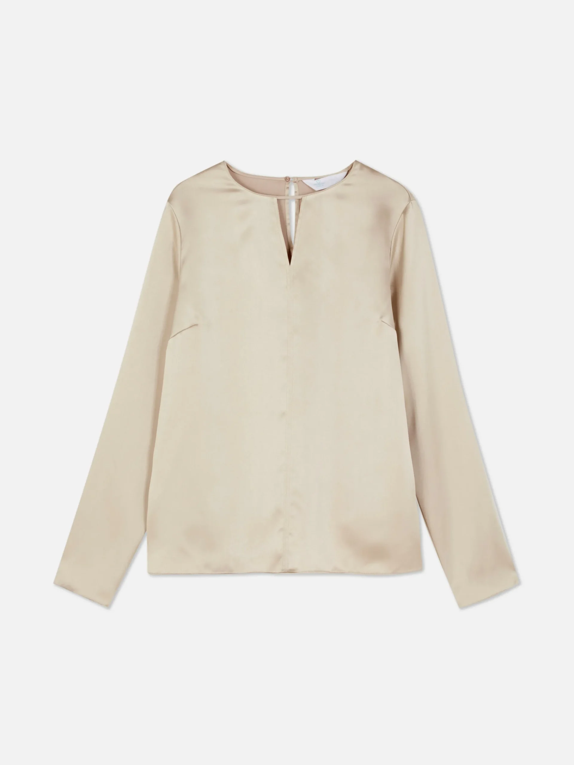 Satijnen Blouse Met Opengewerkt Detail