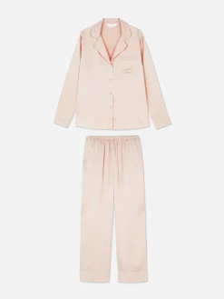 Satijnen Lange Pyjama