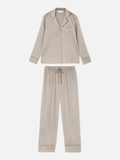Satijnen Lange Pyjama