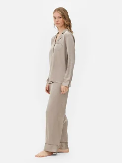Satijnen Lange Pyjama