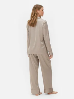 Satijnen Lange Pyjama