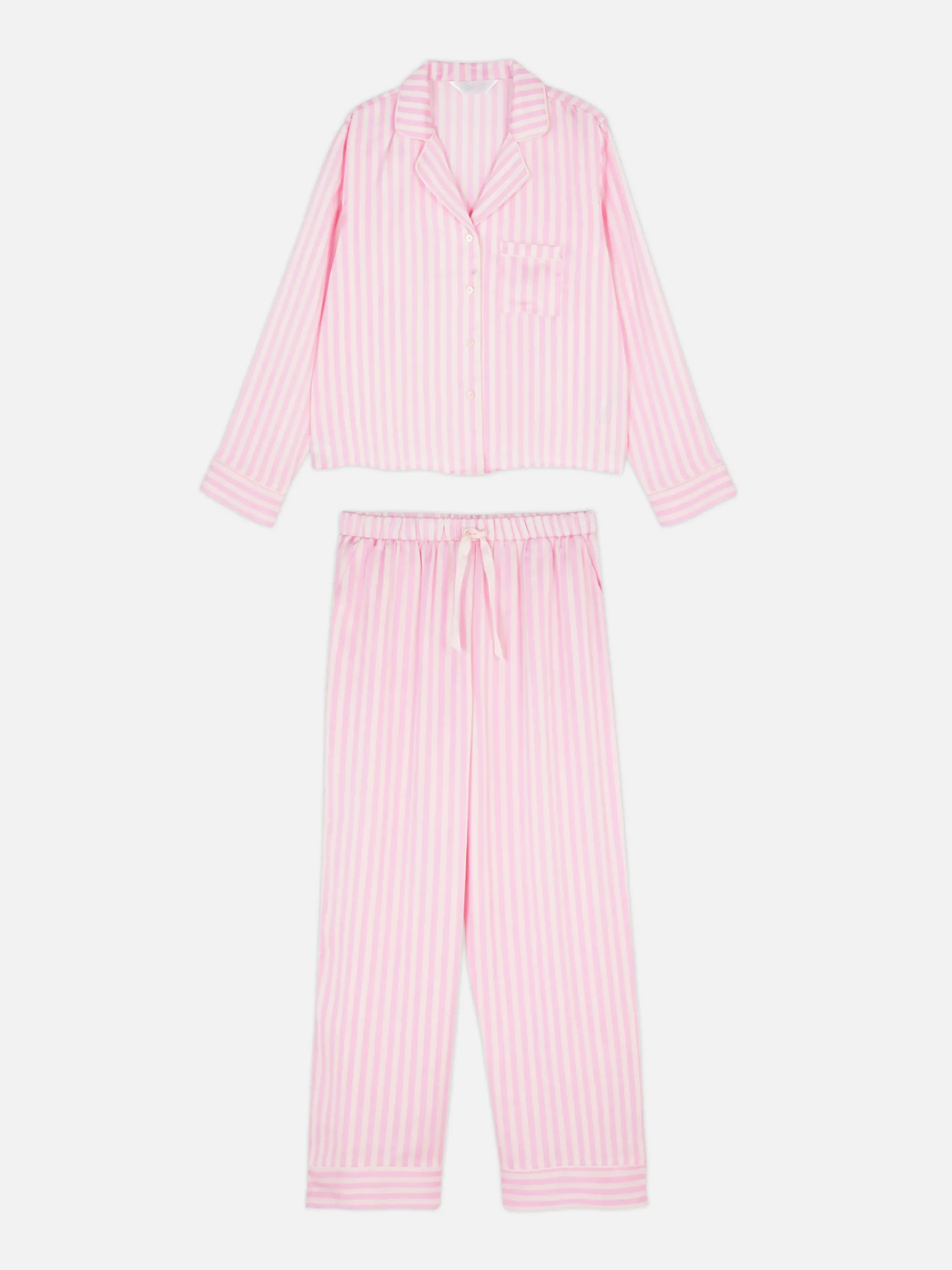 Satijnen Pyjama Met Lange Mouwen