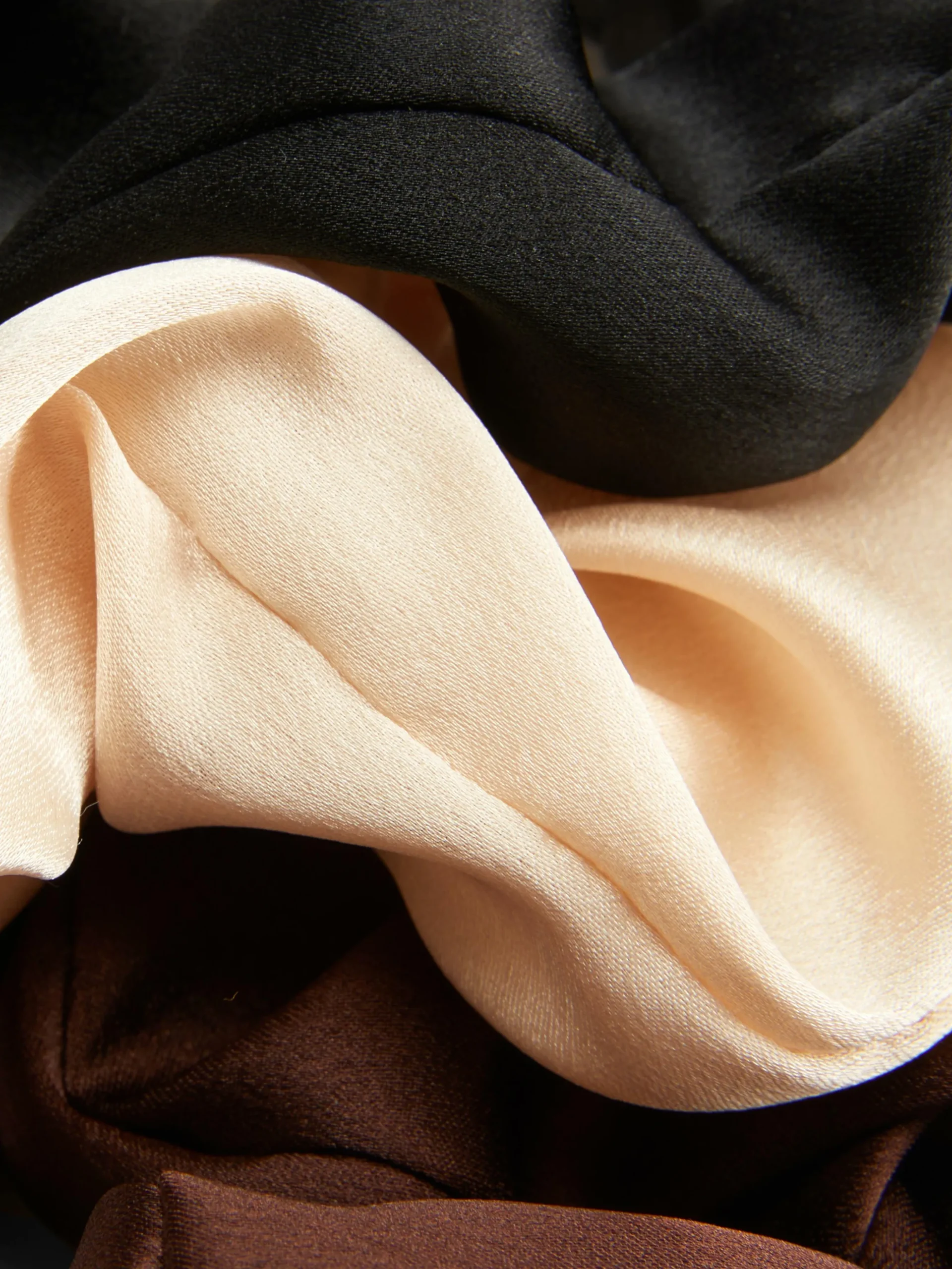 Satijnen Scrunchies, Set Van 3