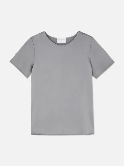 Satijnen T-shirt Met Korte Mouwen The Edit