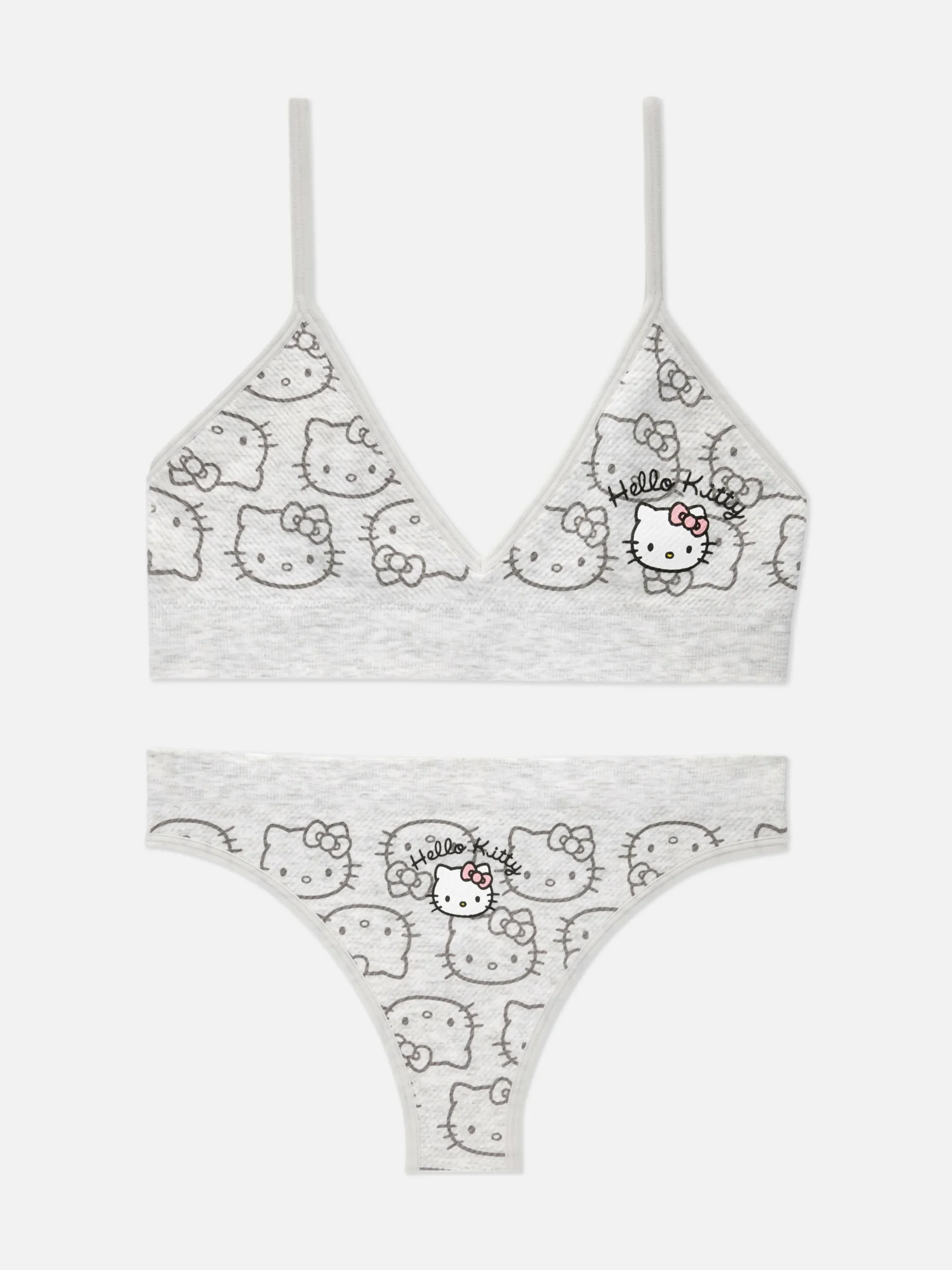 Set Met Naadloze Bralette En String Hello Kitty