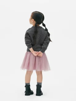 Set Met Trui Met Pailletten En Rok Van Tule