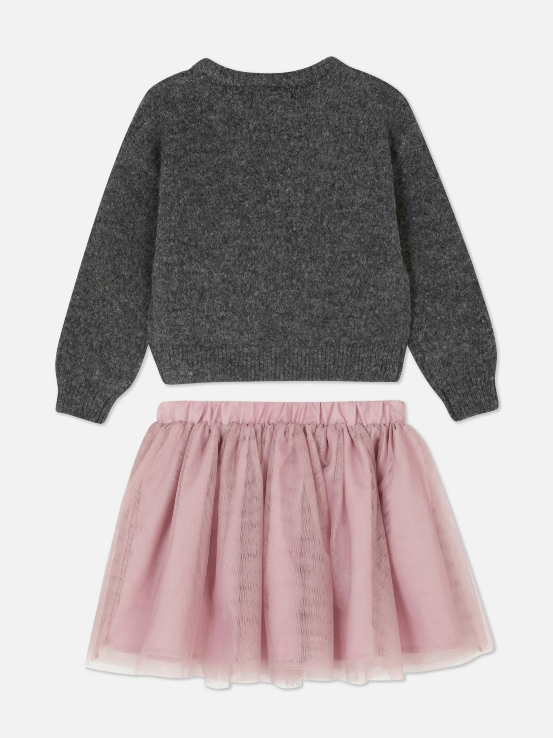 Set Met Trui Met Pailletten En Rok Van Tule