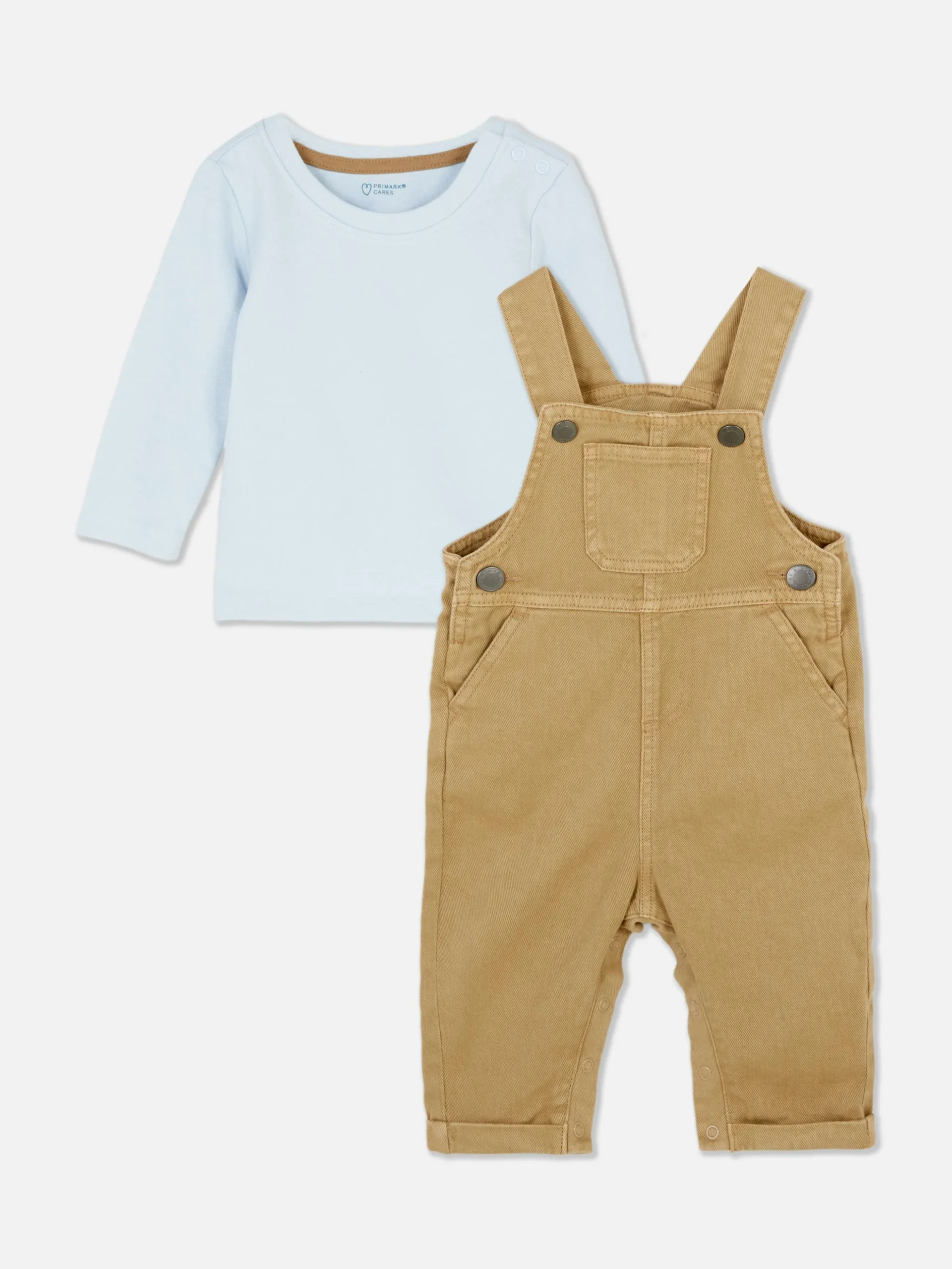 Set Met T-shirt Met Lange Mouwen En Tuinbroek